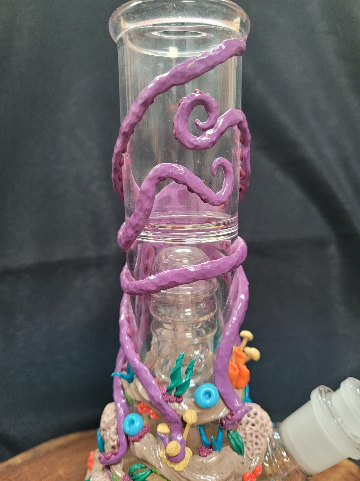 8.5in 3d Octopus Ocean Handmade Hookah Bubbler Waterpipe Tobaco Smoking Glass