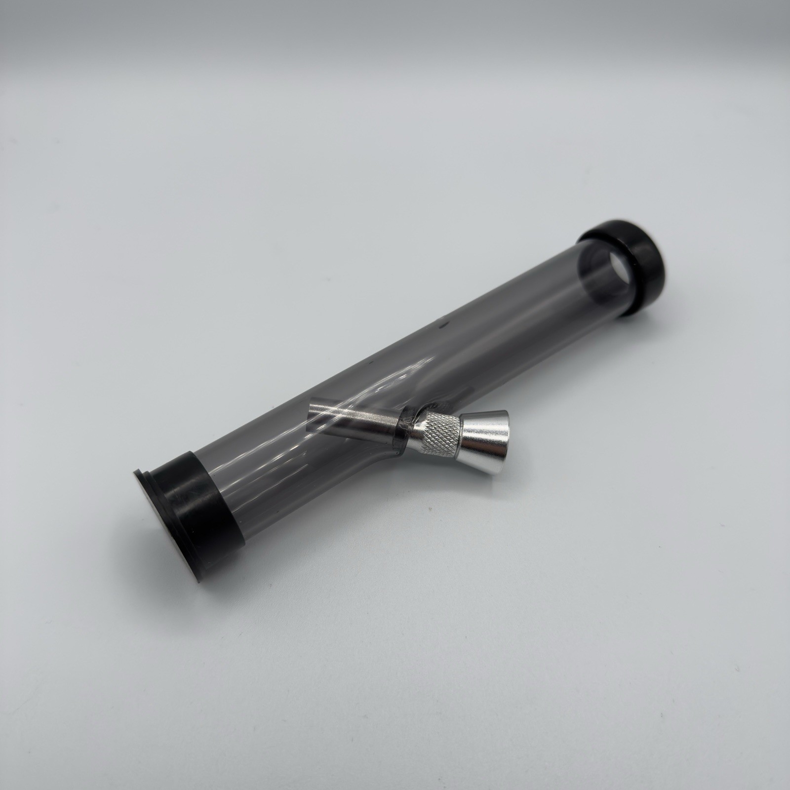 6″ Acrylic Plastic BLACK Bong Traveler Portable Small Water Pipe Hookah Bong