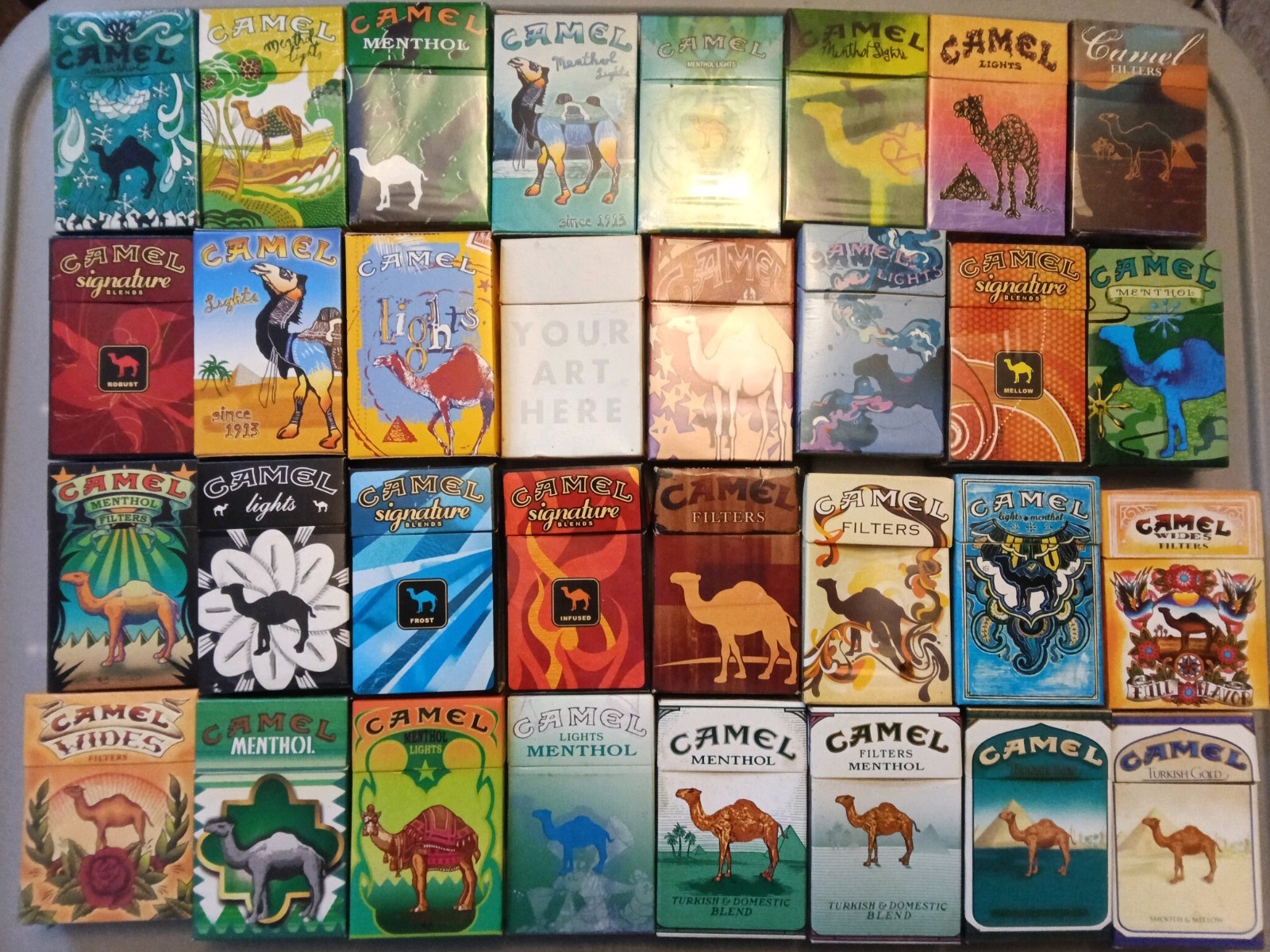 EMPTY Vintage Camel Artist Packs & Other Tobacciana