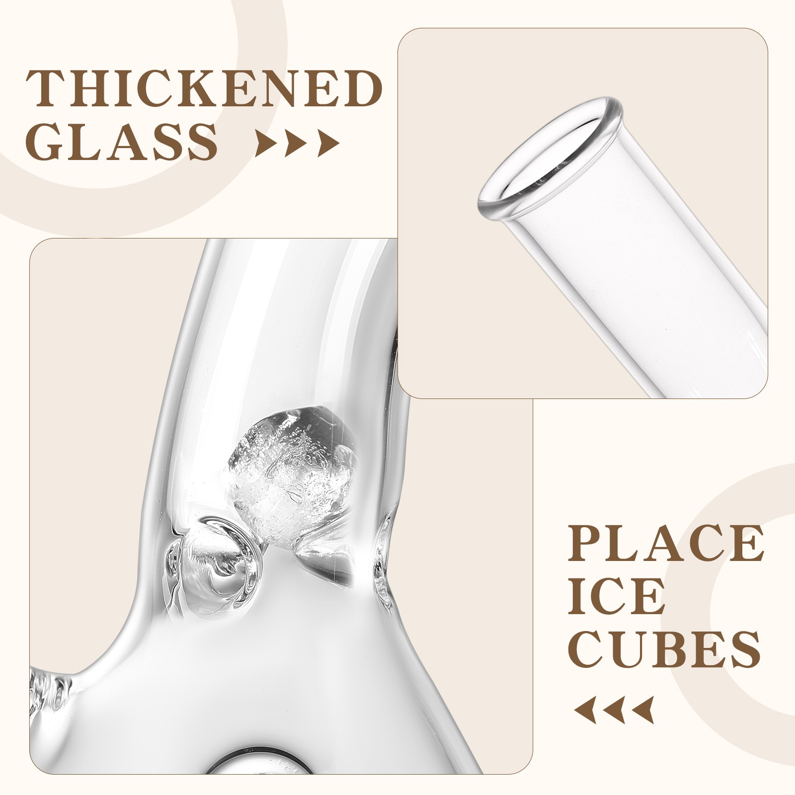 8in Water Pipe Hookah Smoking Glass Beaker Bong 14mm Bowl with Screen