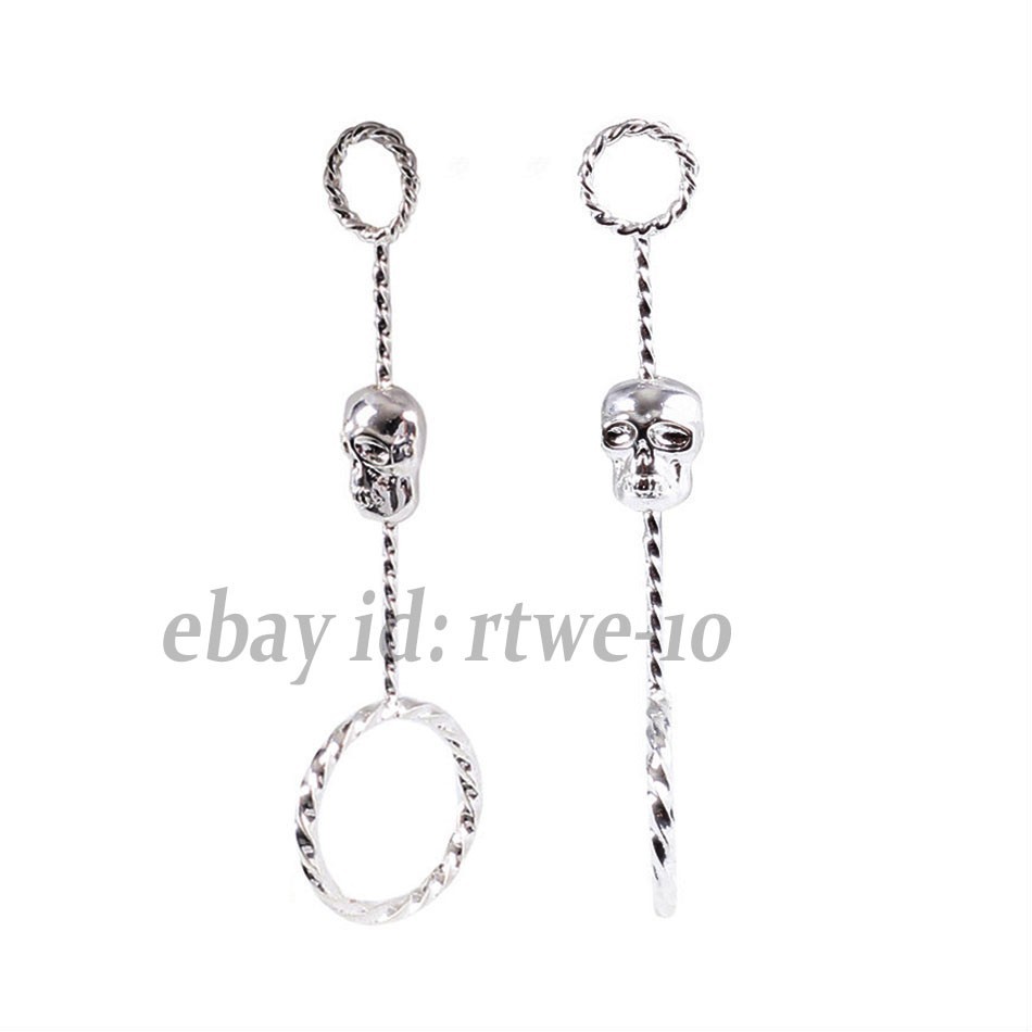 Skull Head Metal Rope Style Creative Ring Holder Stand Clip Hands Free