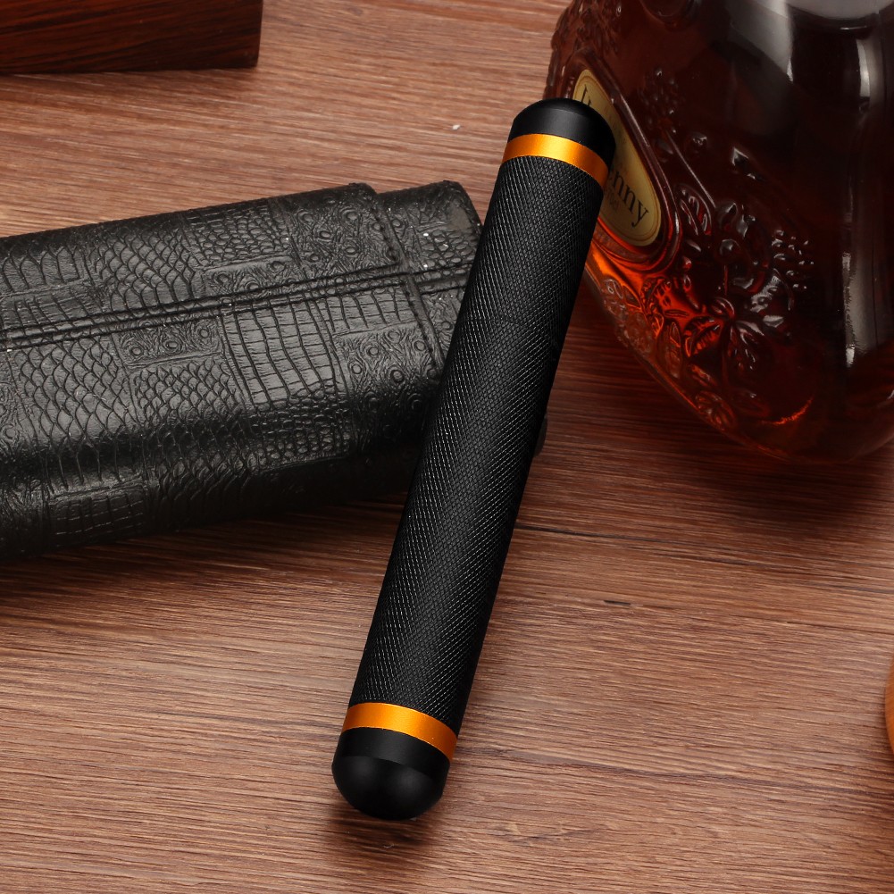 Galiner Stainless Steel Cigar Tube Case Humidor Box for 1 Cigar Travel Portable