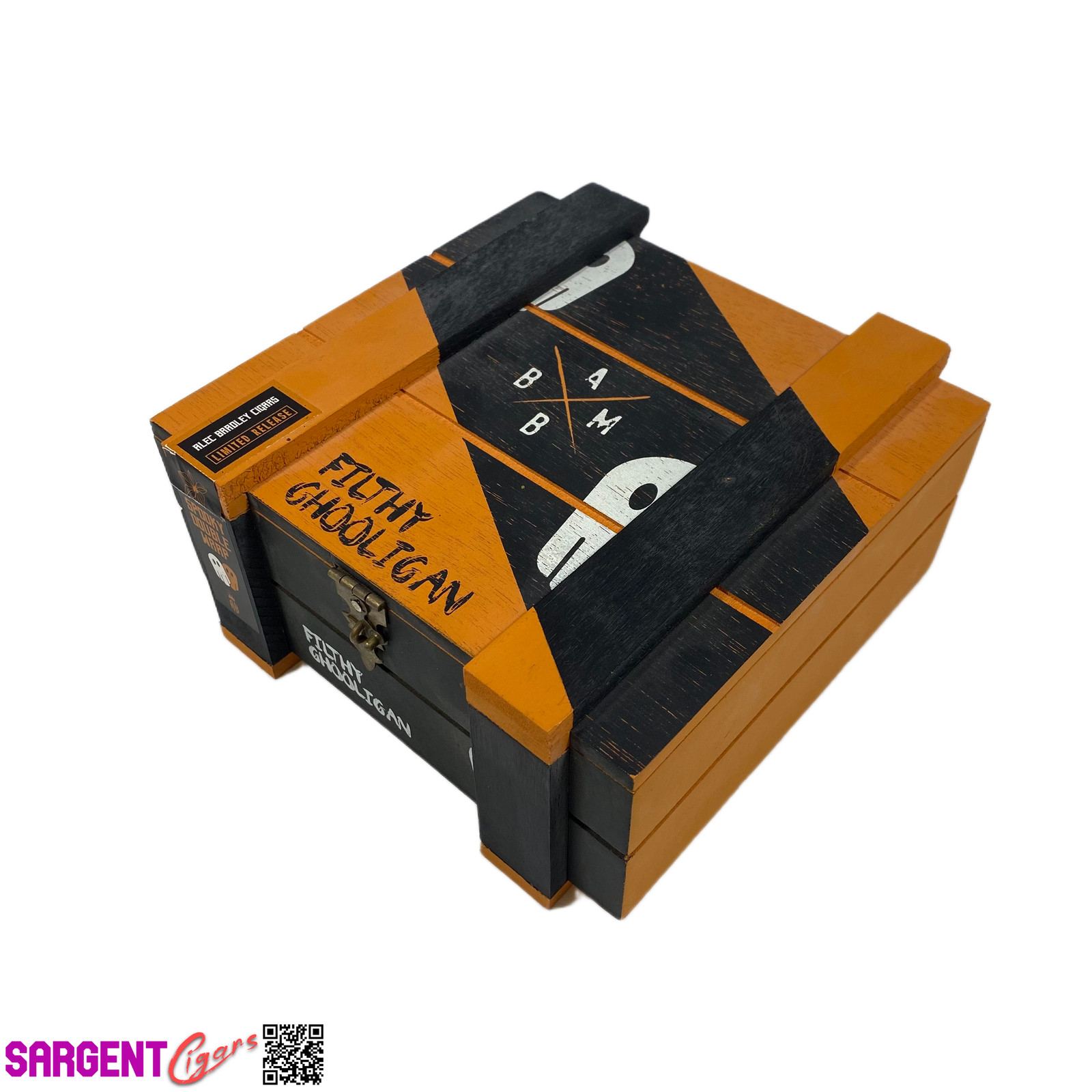 Alec Bradley Filthy Ghooligan Empty Wooden Cigar Box 7.25×7.25×3.5 (1)