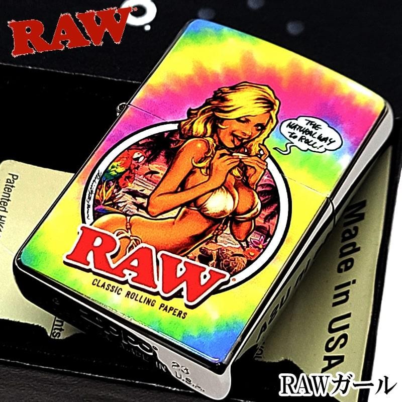 RAW Girl Rainbow Zippo Oil Lighter MIB Rare