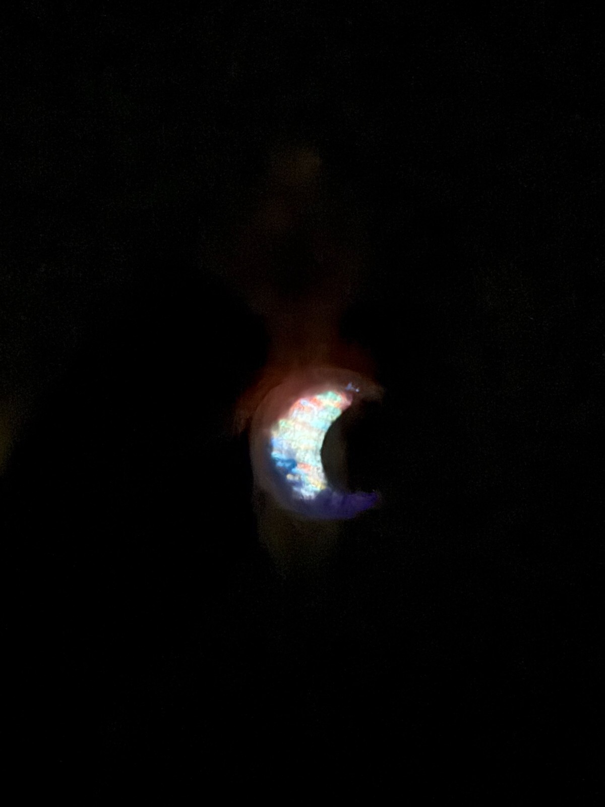 4″ Premium Glass Spoon Pipe Bowl Piece Snowy Night Glow Moon Pink