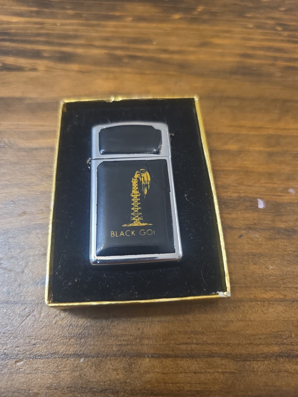 1981 zippo lighter Black Gold
