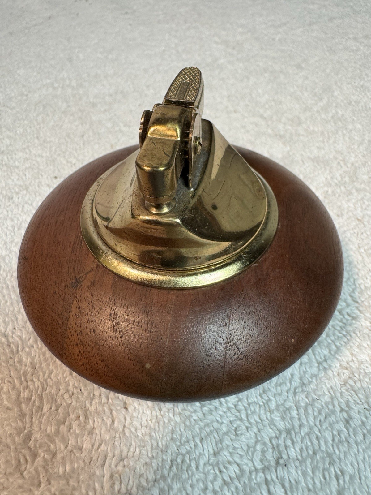 Table Top Lighter With Heirloom Walnut Base DIDWare Model 6000 Works FREE SHIP