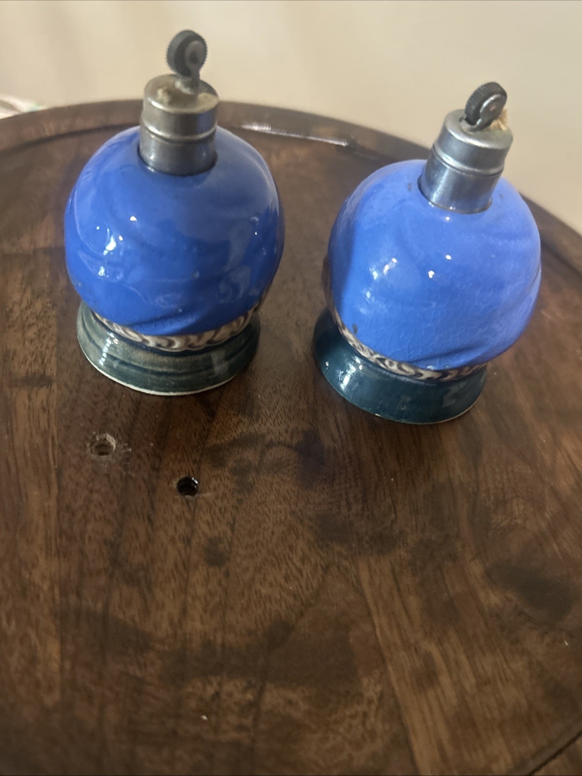 2 Vintage 1950s Ceramic Sultan Genie Table Lighters Japan Pioneer Mose Co Turban