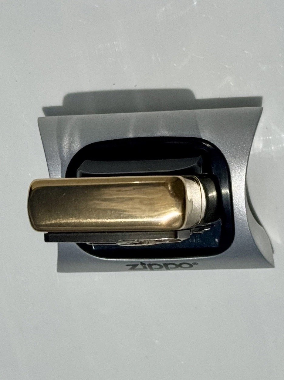 VTG 2000 Zippo Barrett Smythe Space Shuttle Surprise Trick Lighter Brass Unfired