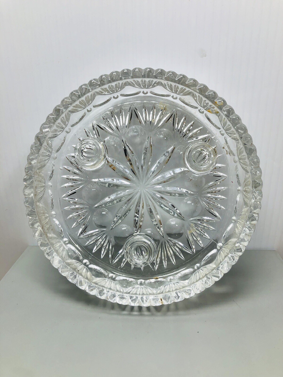 PRINCESS HOUSE Crystal 3 Taper Chime Ash Tray Centerpiece 830
