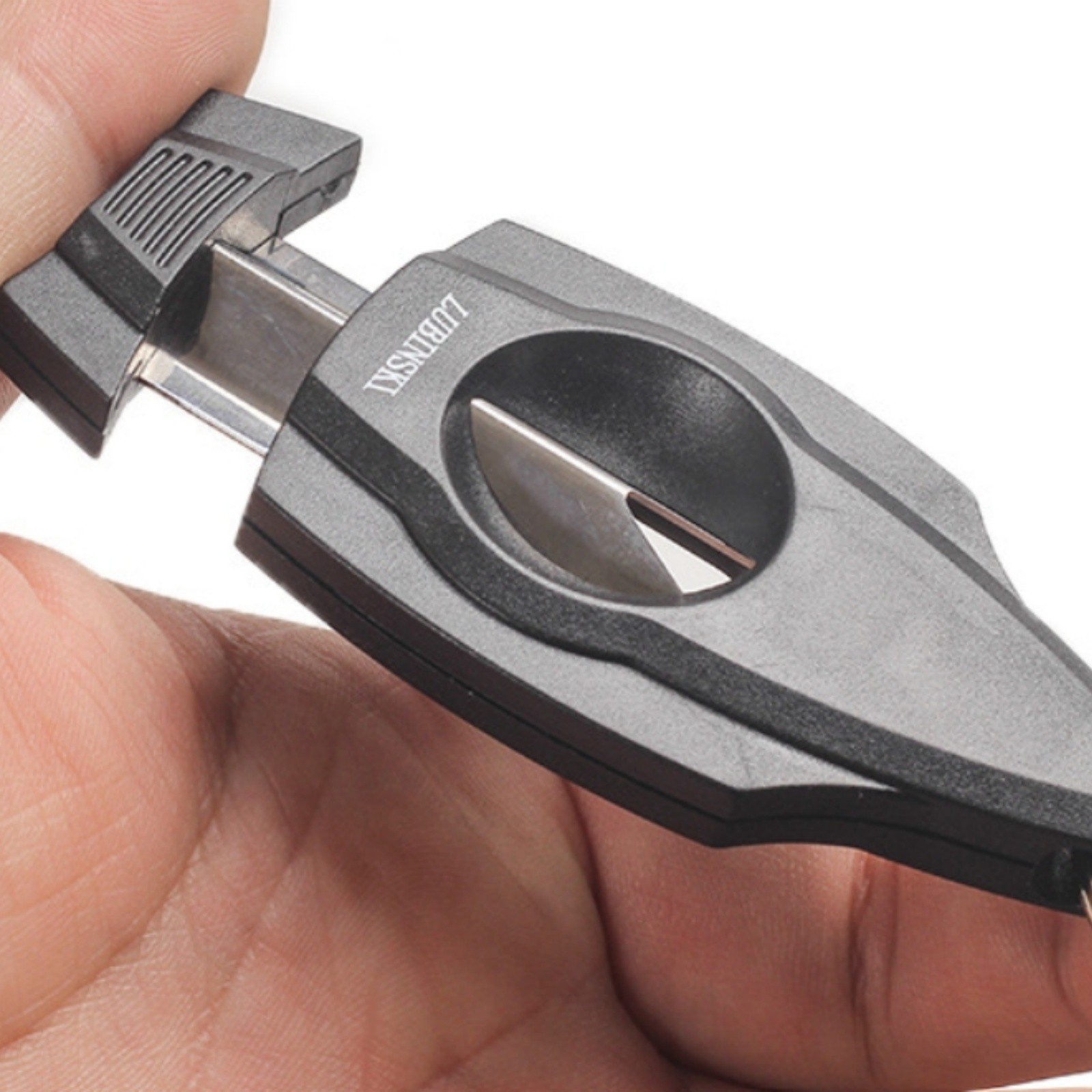 V Cigar Cutter Stainless Steel Pocket Keychain Cigar Tool Portable