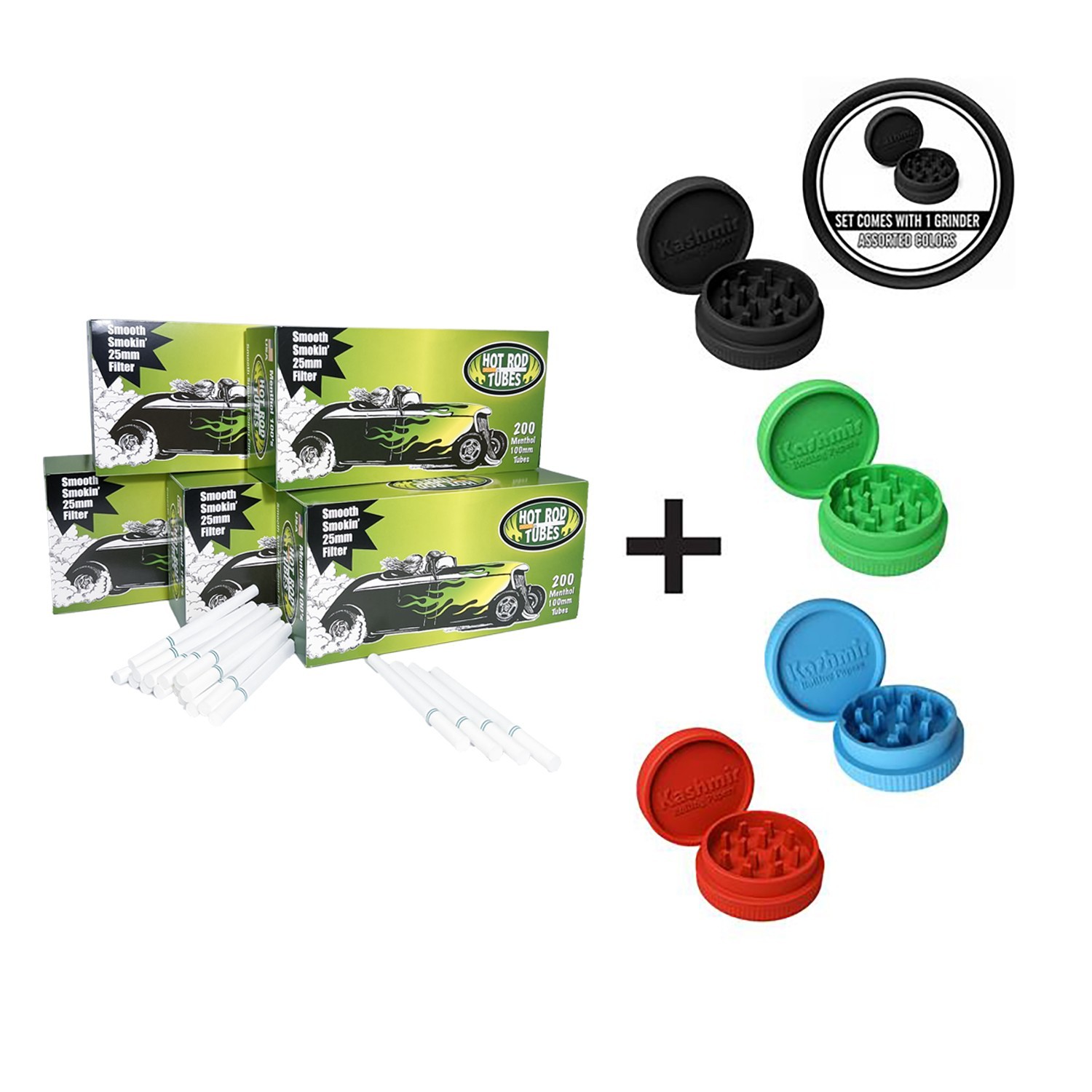 Hotrod Cigarette Tubes Menthol 100mm Size 1000 Count 200 Cigarette Tubesx5 Boxes
