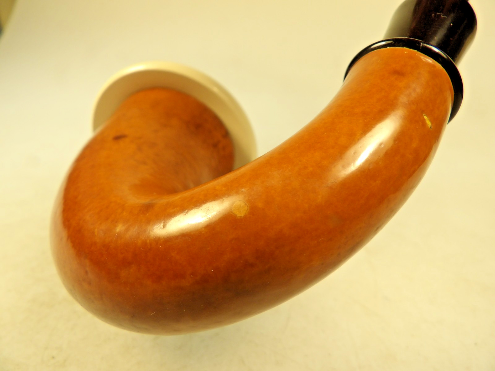 Pioneer Calabash Gourd Sherlock Holmes New Solid Meerschaum Bowl Pipe Nylon Ext.