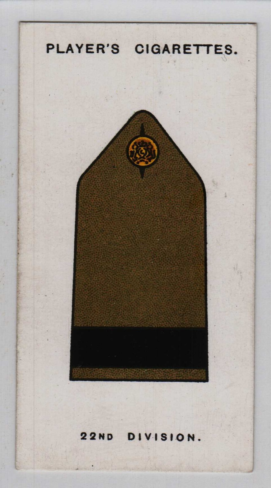 Army, Corps & Divisional Signs 1914-1918 2nd Series No.73 22nd Division.