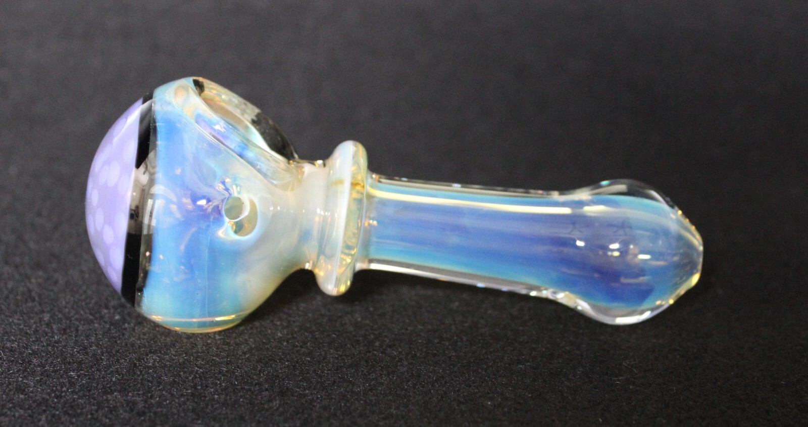 4 1/2″ PURPLE MOON Glass Tobacco Smoking Glass Pipe THICK GLASS pipes