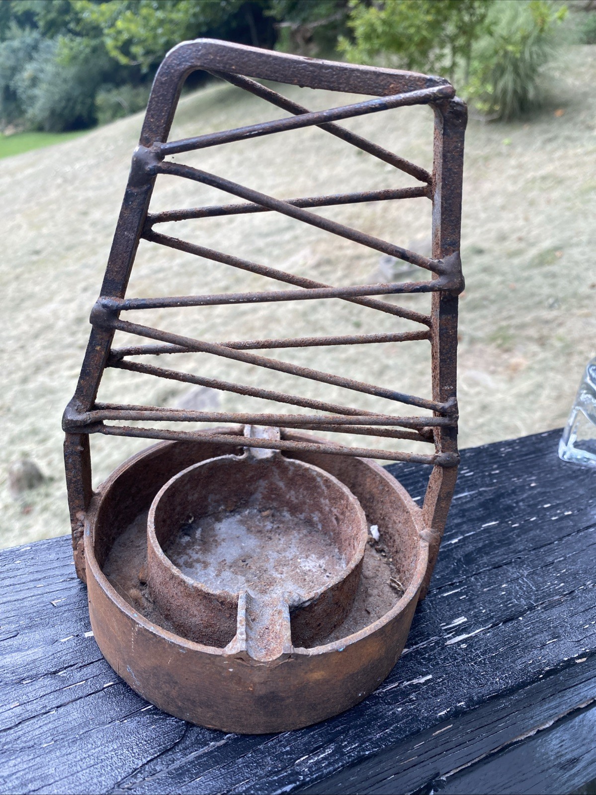 Homemade Welded Ashtray? One Of A Kind.