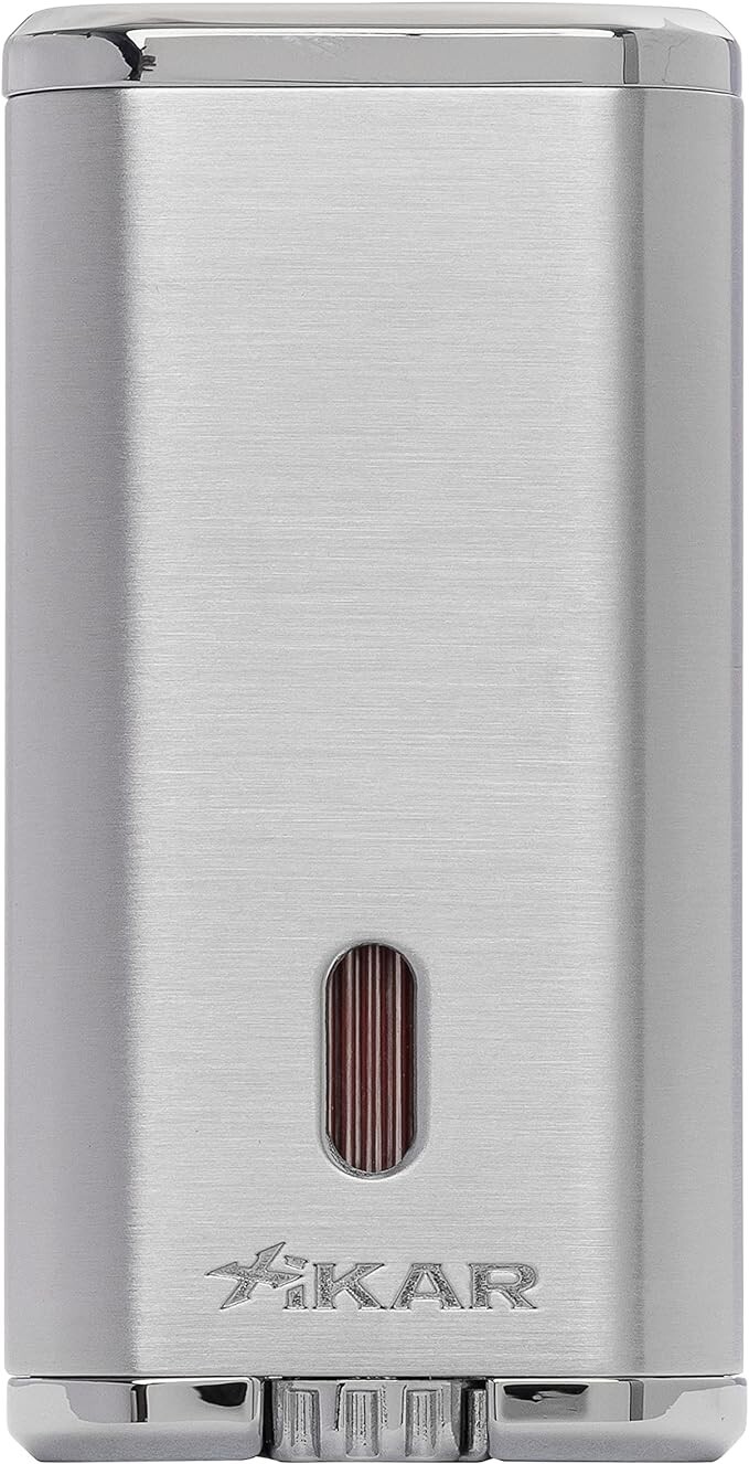 Xikar Verano Flat Flame Cigar Lighter, Attractive Gift Box, Elegant Metal