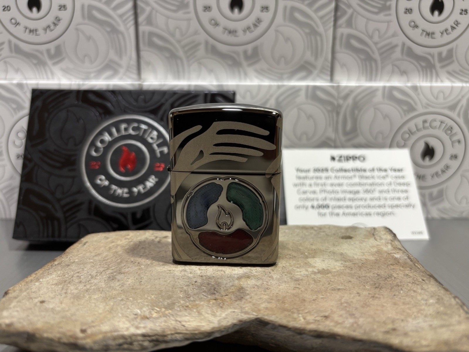 KEEPER OF THE FLAME 2025 ARMOR ZIPPO LIGHTER COLLECTIBLE OF THE YEAR 4000