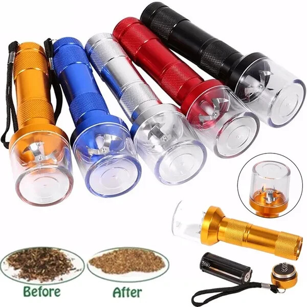 Electric Tobacco Herb Grinder🌱 Handheld Electric Aluminum Metal Grinder
