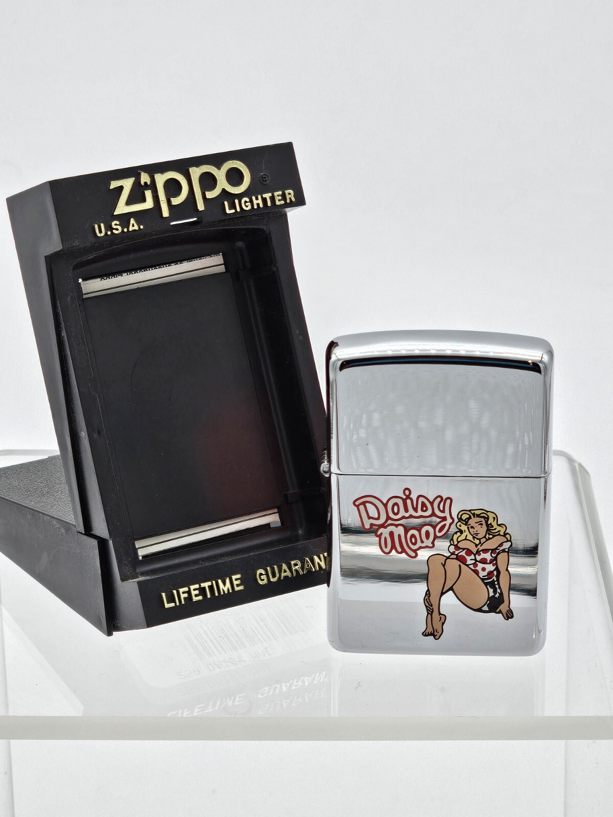Zippo Pinup 1996 “Daisy Mae” Original Box Hard to Find