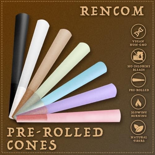 200 Pack Pre Rolled Cone | Cones King Size| Slow Burning Rolled Brown