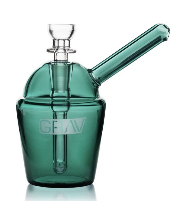 GRAV Slush Cup Pocket Bubbler PREMIUM QUALITY Glass Small Travel Bong Hand Pipe
