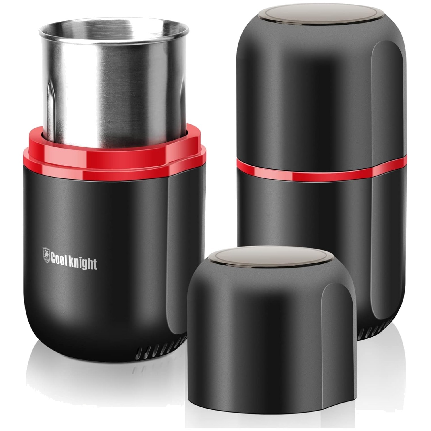 Large Capacity Electric Herb Grinder – 7.5″ Black