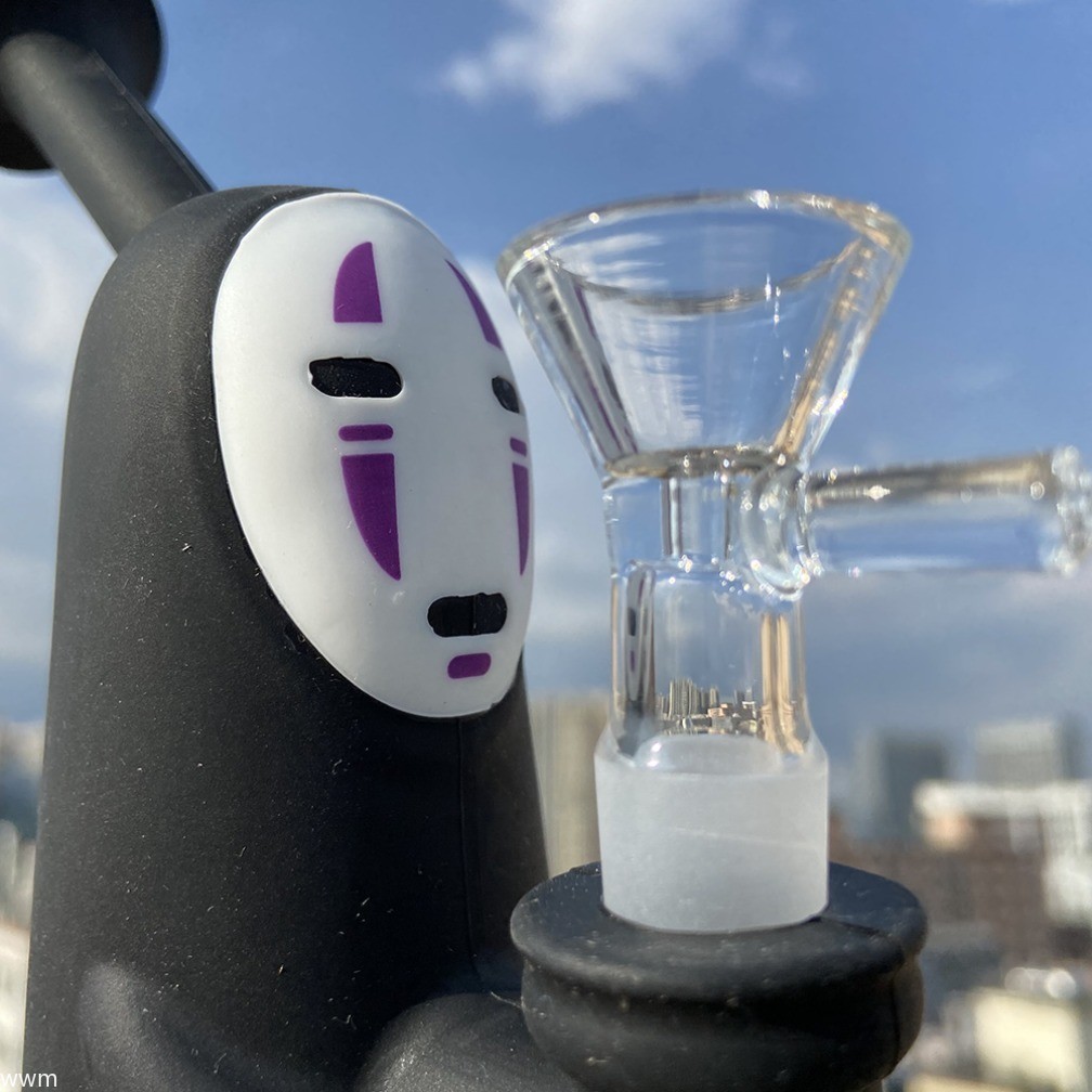 6.2 Inch Faceless Man Silicone Hookah Water Pipe Smoking Bong Pipe+14mm Bowl