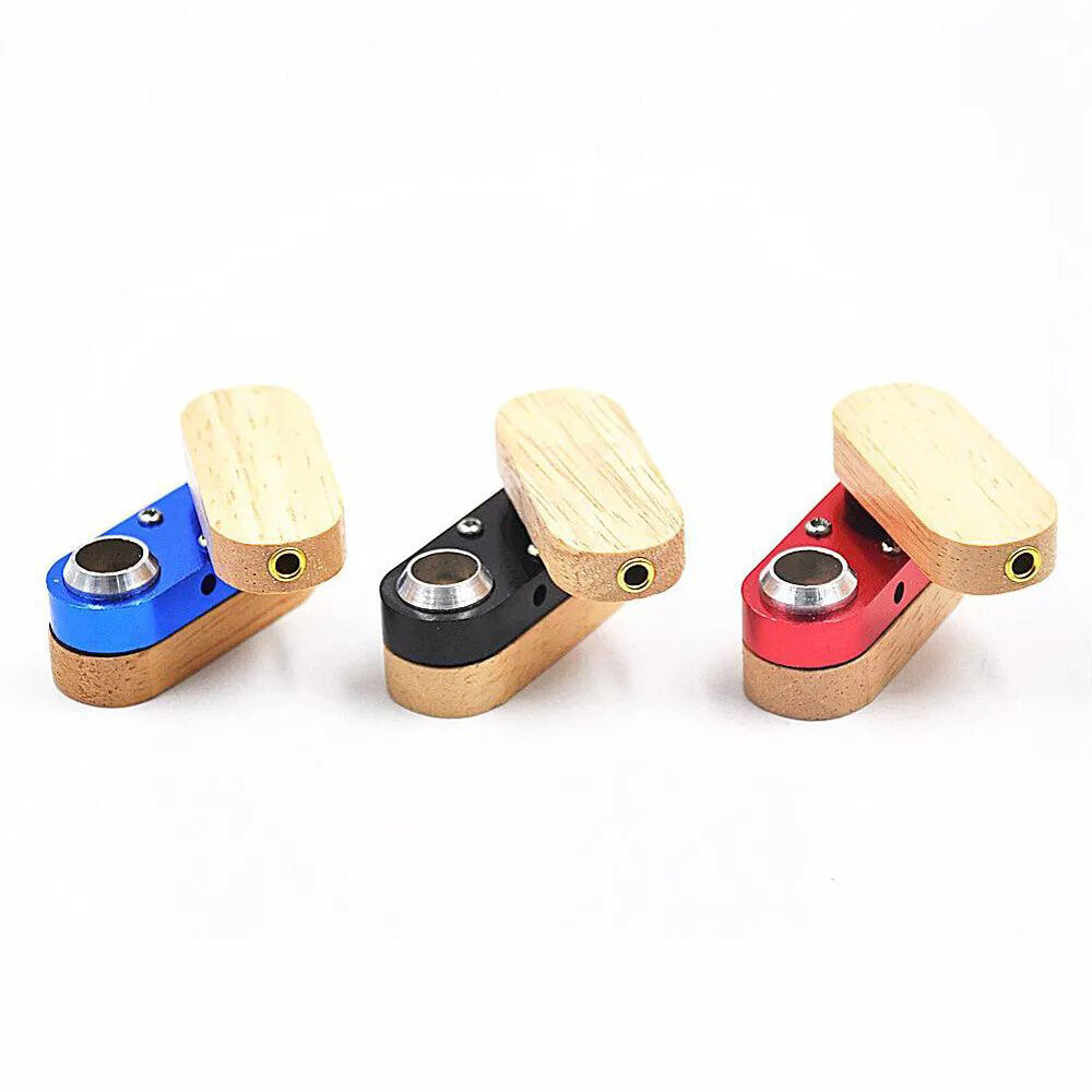 2″ Colored Wood Metal Wooden Monkey Tobacco Smoking Hand Pipe Fashion Design US