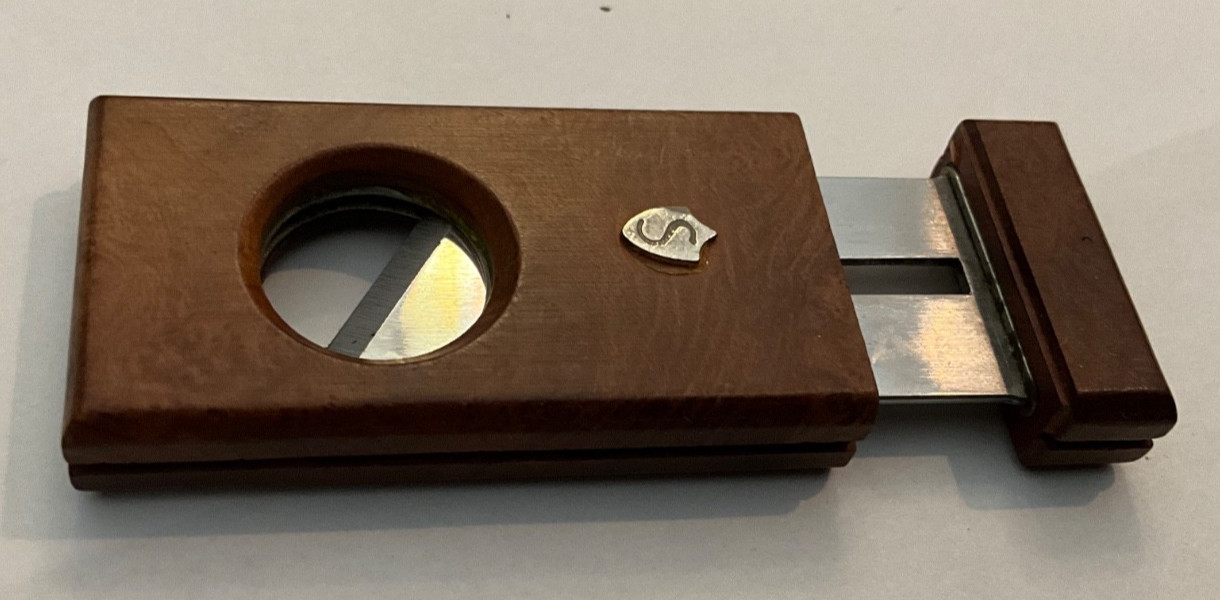 Vintage Savinelli Briar Wood Cigar Cutter/ Wusthof Dreizack-West Germany-Pocket