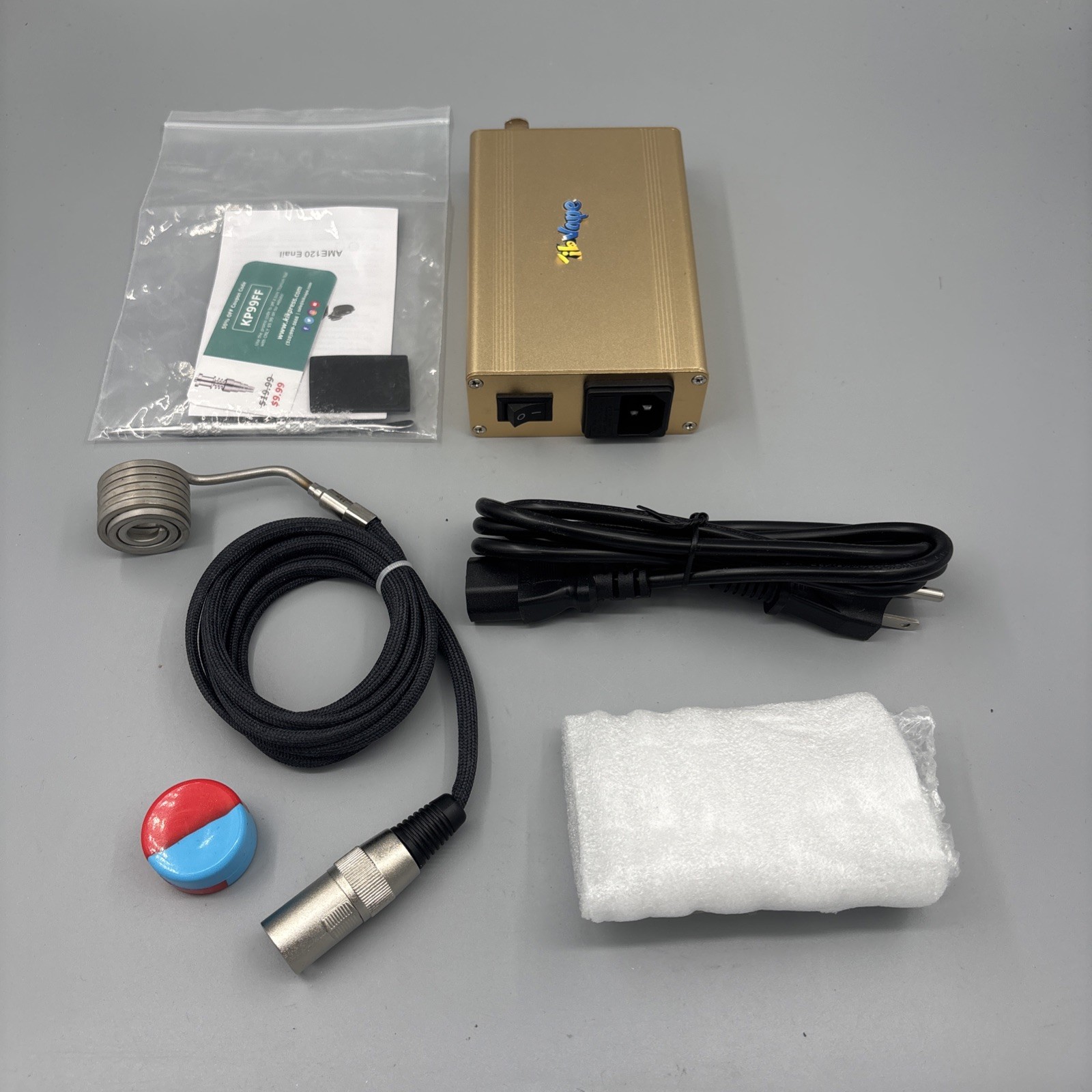 Enail Kit 135W Ame 120 25mm Coiled Heater New – Doesn’t Turn On