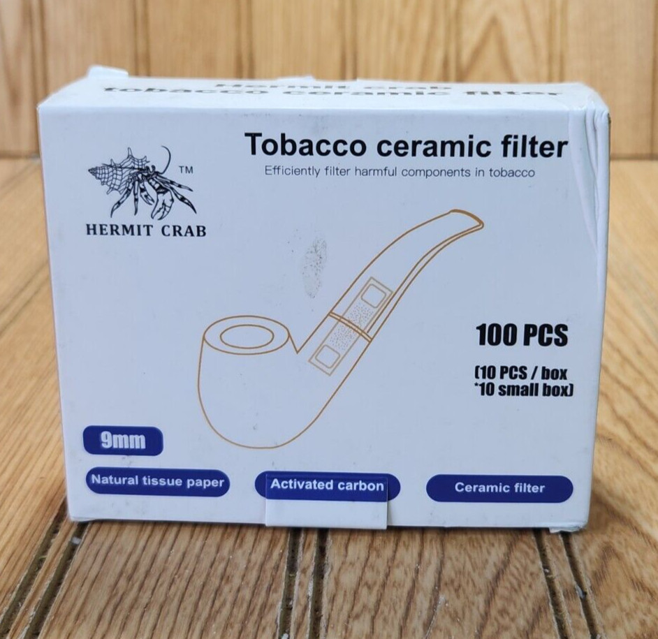 Hermit Crab Tobacco Ceramic Pipe Filter 9mm 100 PCS