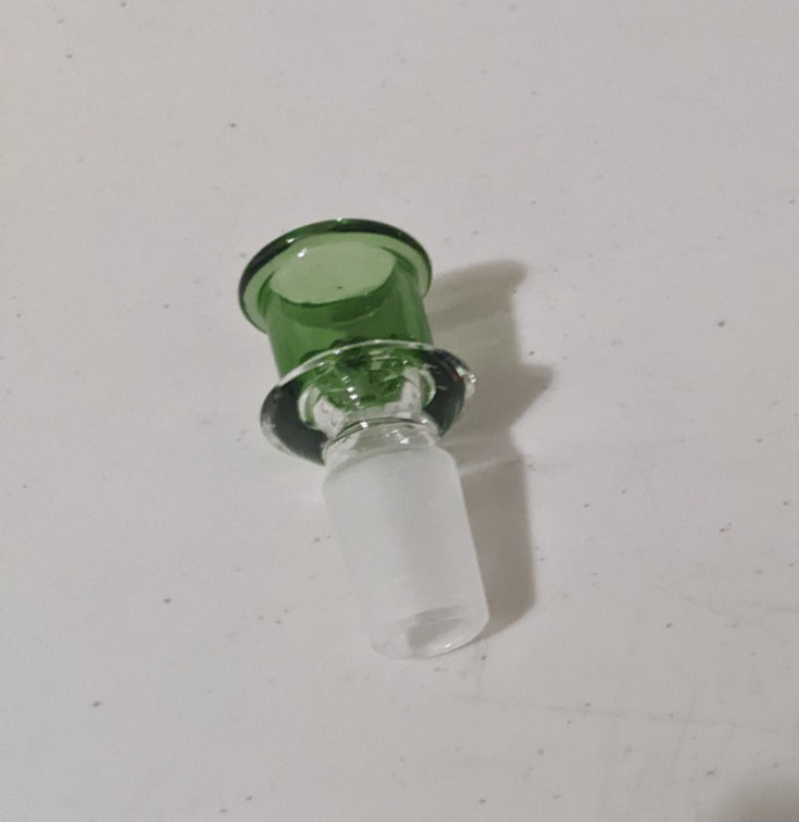 18mm Glass SNOWFLAKE SCREEN Slide BOWL Male for Water Pipe Bong (1 – ONE) Green