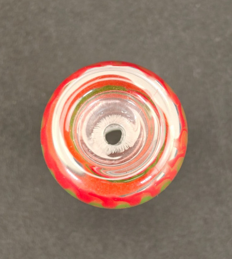 14mm male joint Glass slide bowl – multicolor – Hookah bong replacement Piece