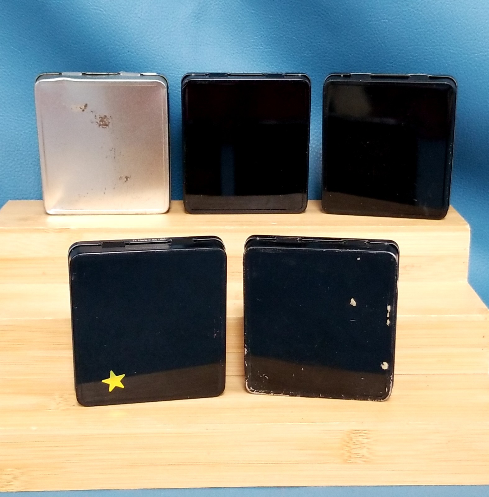 VTG Lot of 5 Assorted Camel Cigarette Tins Empty Metal Cases