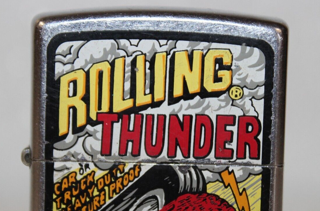 Rare Retired Zippo ‘Rolling Thunder Tires’ 2005 Long Pull No Bull Comics