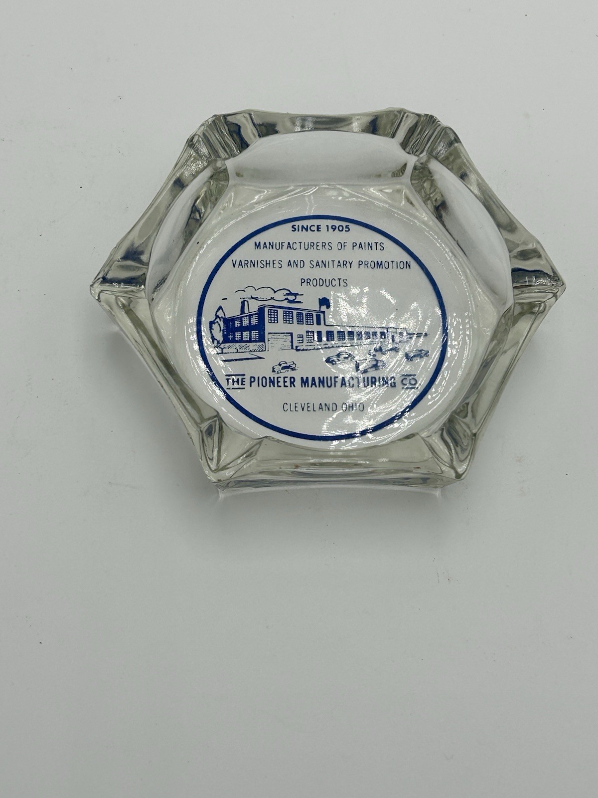 Vintage Marketing Ashtray The Pioneer Manufacturing Co. Cleveland Ohio OH