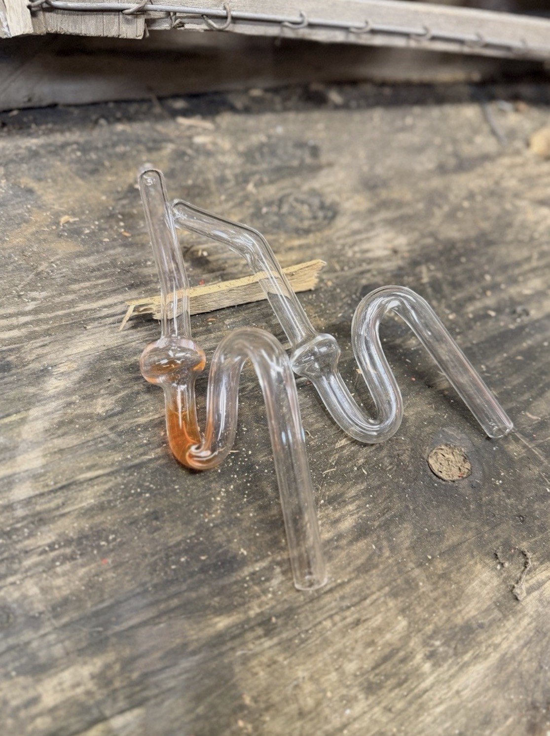 HOT RAILER Glass Tobacco Water Pipe | Borosilicate Straw | Functional Art