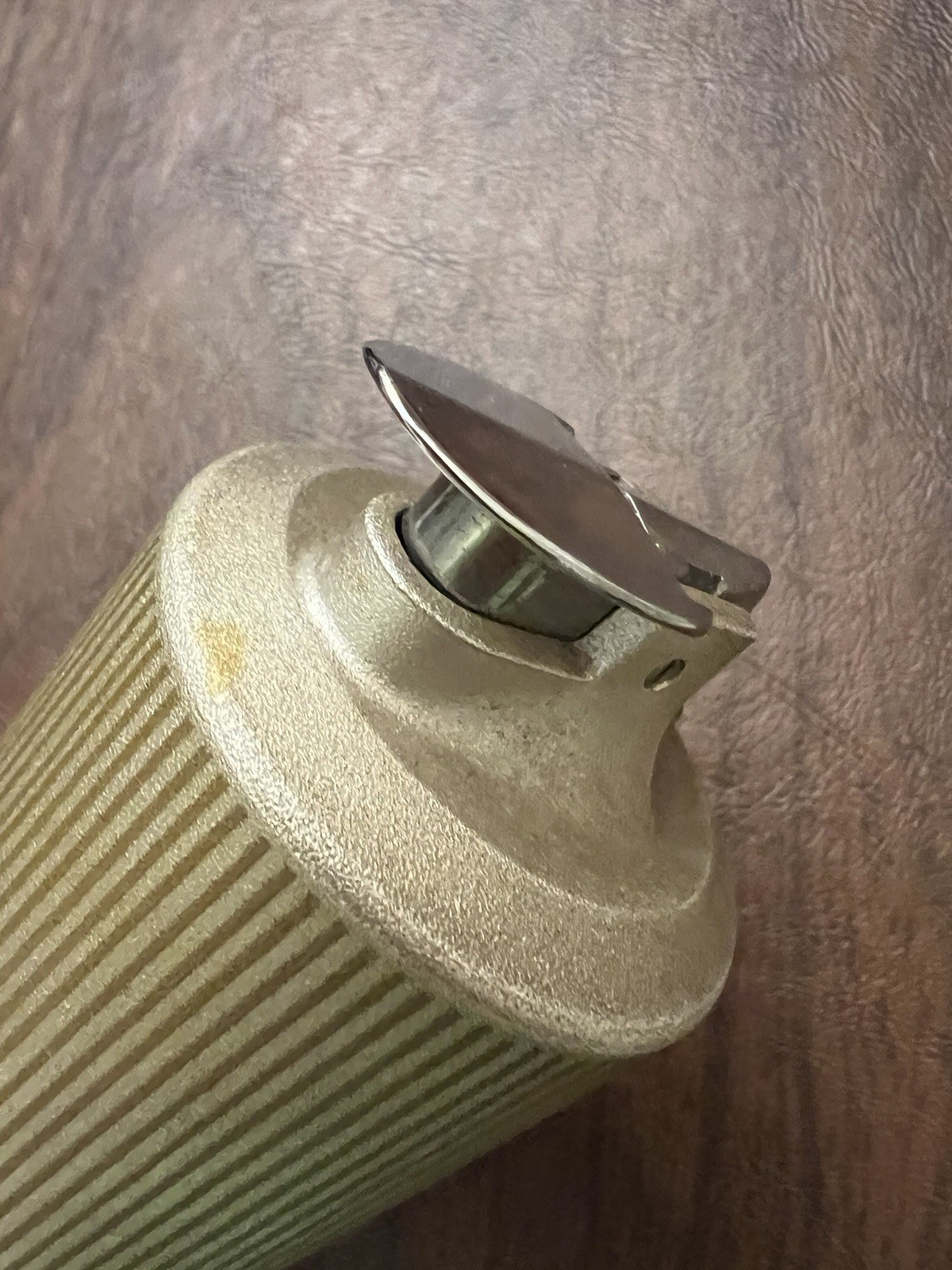 Vintage Ronson Varaflame Saturn Table Lighter Used Untested Refillable Beige MCM