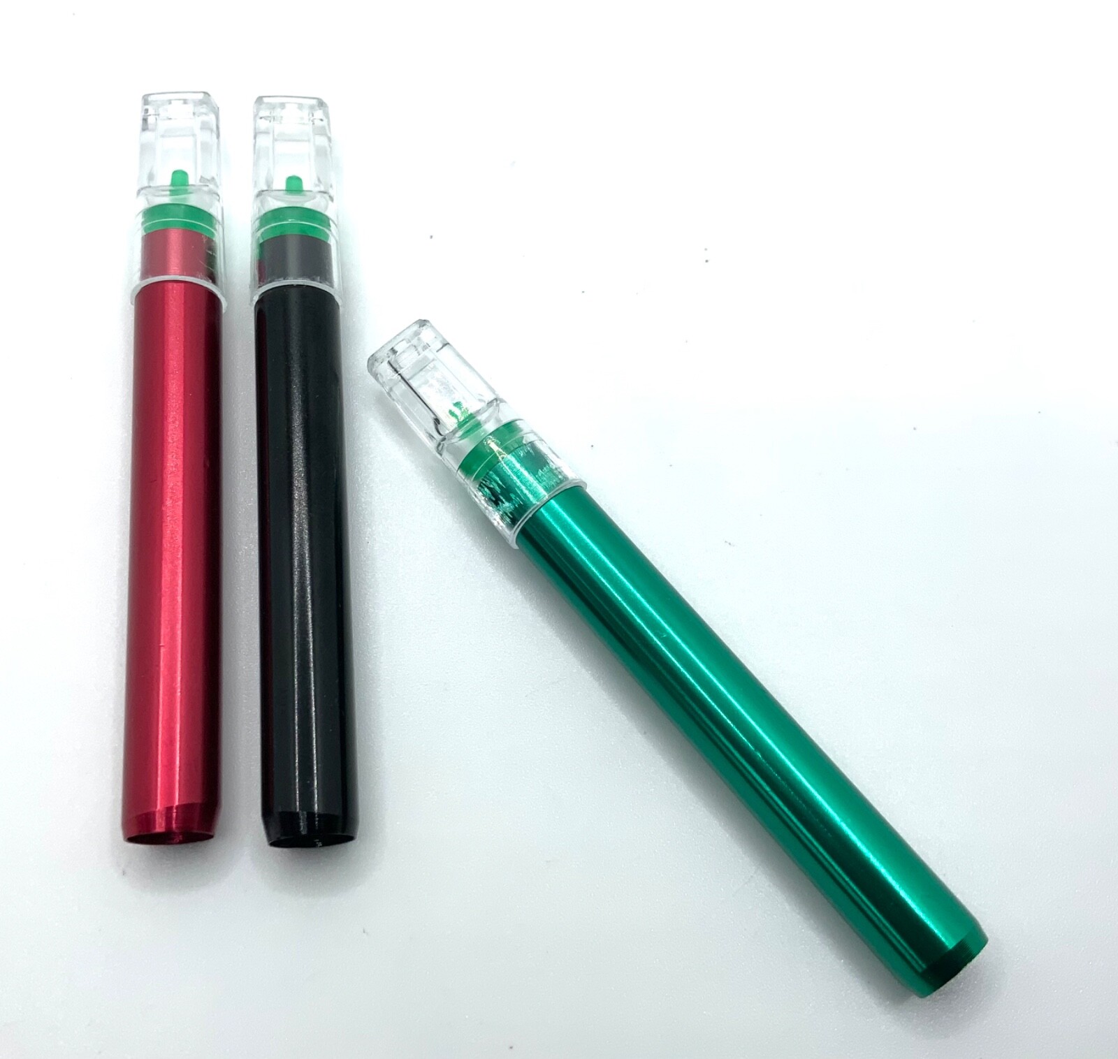 3 X Metal Smoking Pipes With Tips, One Hitter Works In Dugout SAME DAY SHIP