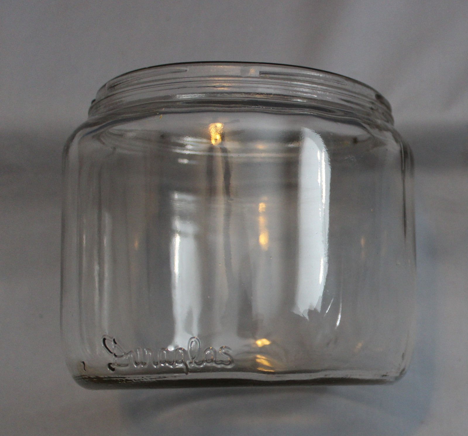 Antique Vtg 30s – 40s Duraglass Tobacco Jar Humidor American Indian Chief Litho