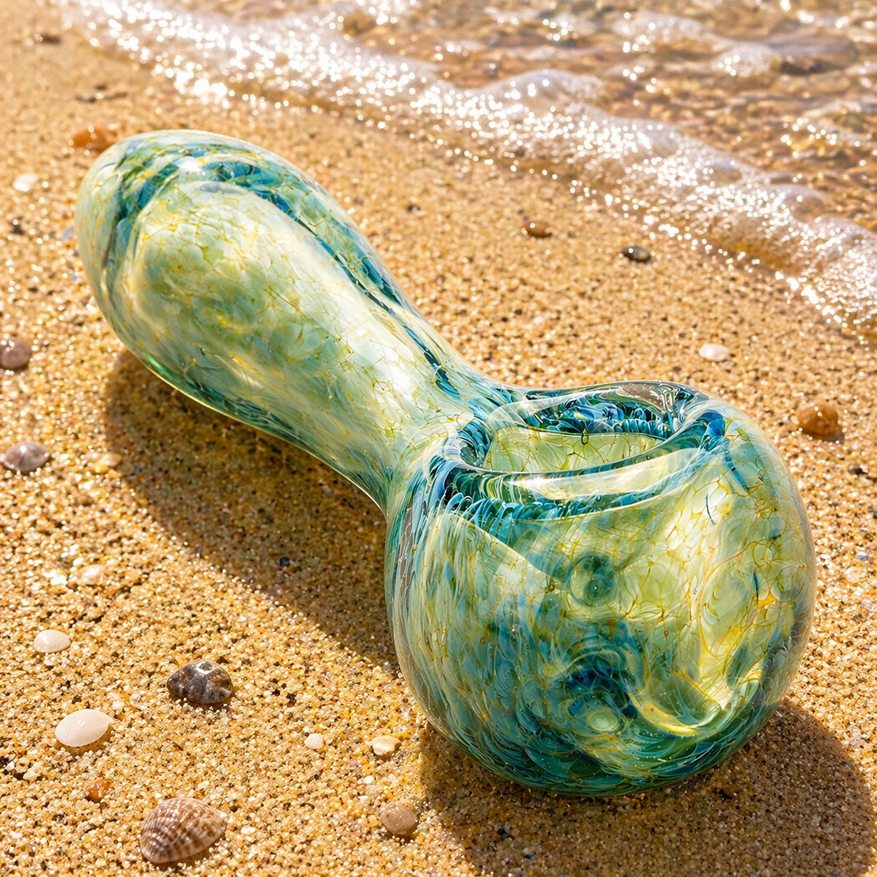 4 Inch Glass Pipe Tobacco Smoking Gorgeous Bowl Collectible Handmade Glass Pipes