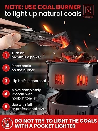 Premium Coconut Hookah Coals – XL 84 Count (1.2 KG) – 25mm Natural Charcoal Cube