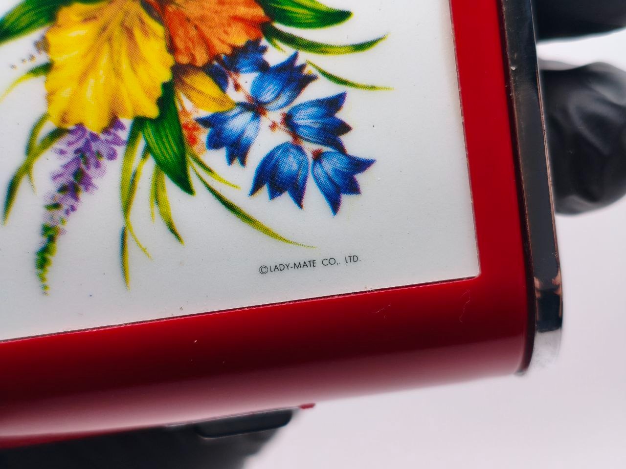 Vintage Musical Cigarette Case – Dandy-Mate Silvia – Floral Design – Japan – Box