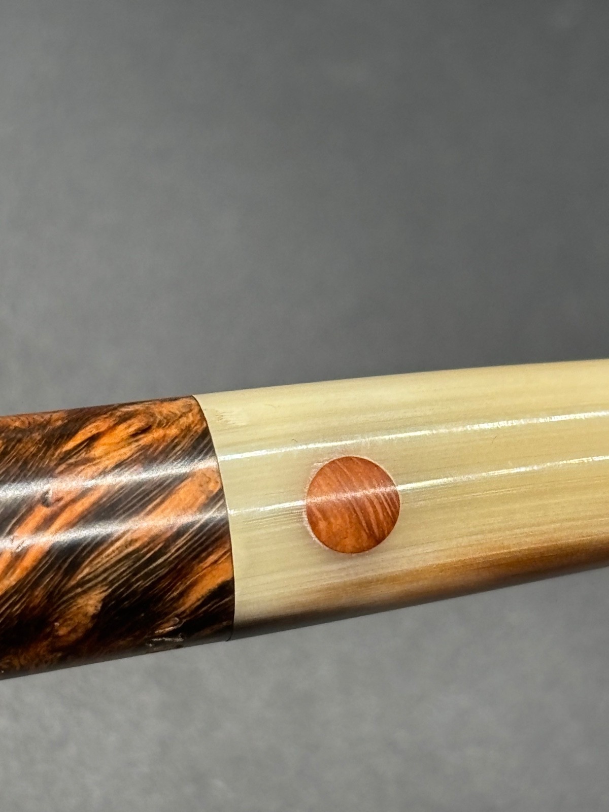 UNSMOKED!!! 2020 Moretti Straight Grain Smooth Billiard Horn Stem Artisan Pipe