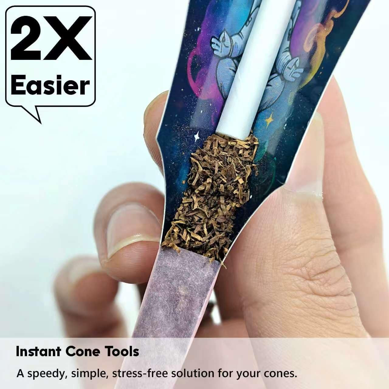 100 PACK Pink Cones Rolling Paper | King Size | 108mm | Pre Rolled Cones with.