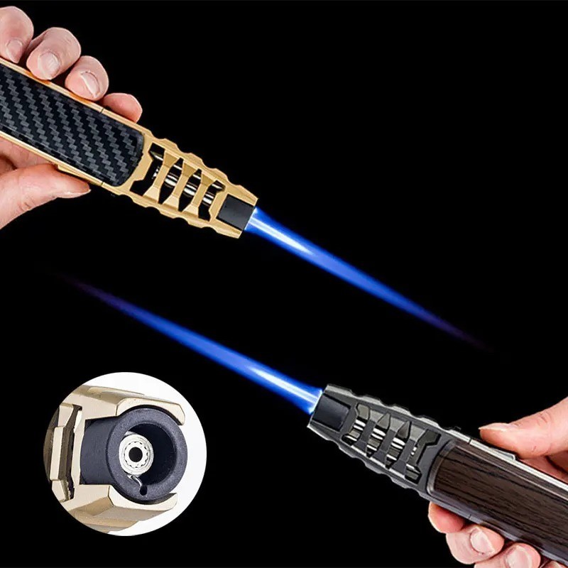 JOBON Kitchen BBQ Cigar Big Jet Flame Turbo Torch Fire Lock Adjust Refill Light