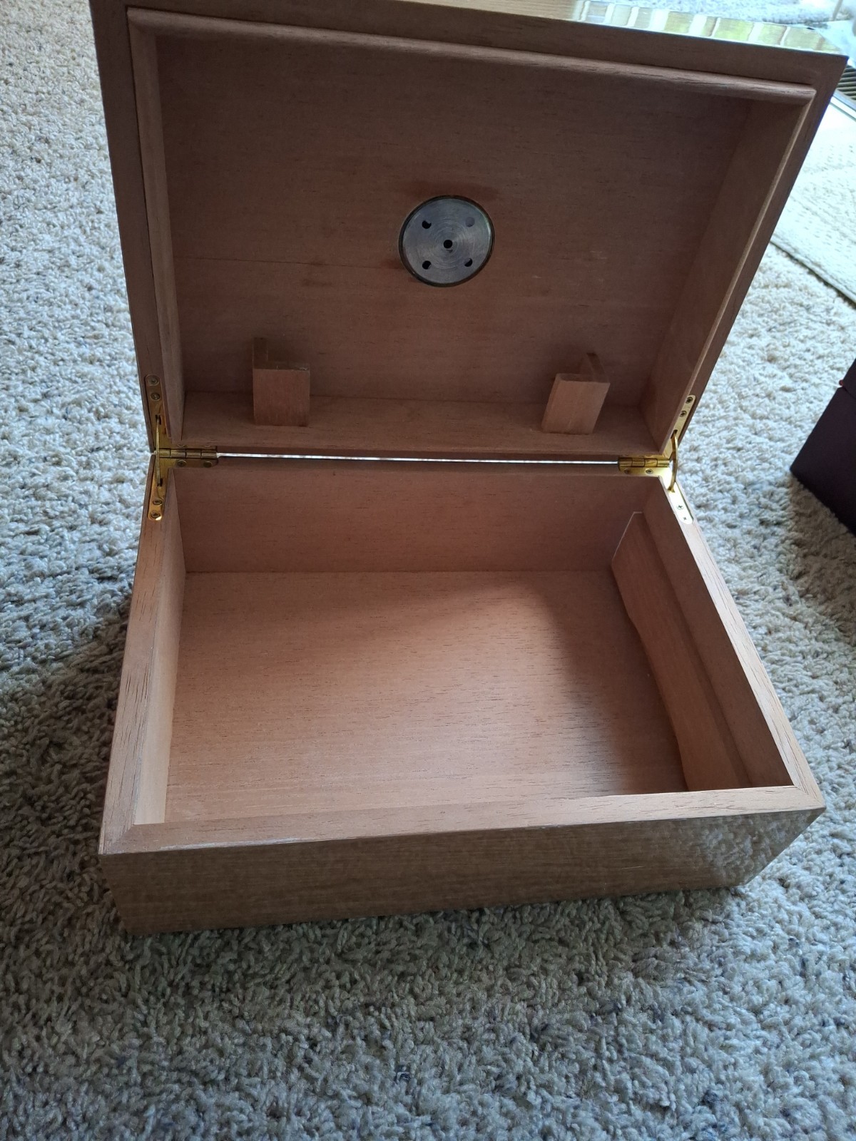 2X Humidor Cigar Storage Stash Boxes W/ Hygrometer Humidifier Wood