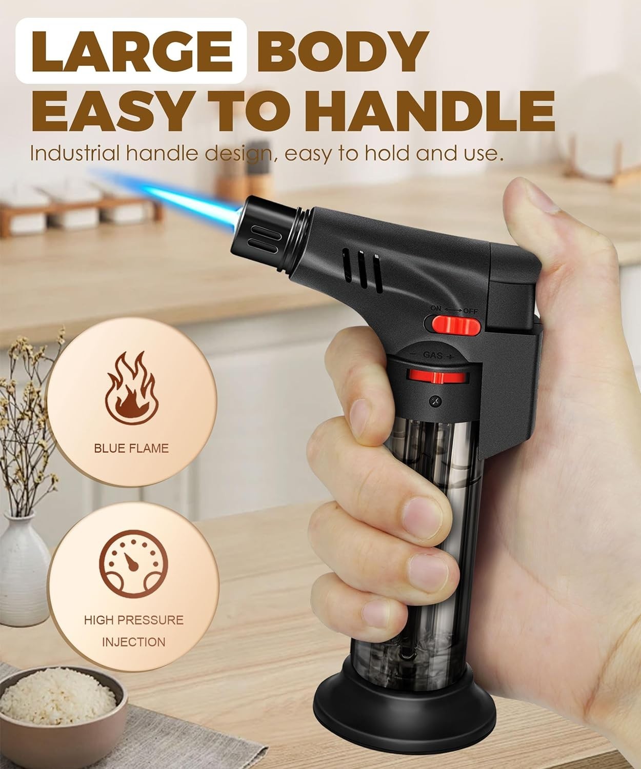 4 Pack Eagle Jet Torch Gun Lighter Adjustable Flame Windproof Butane Refillable