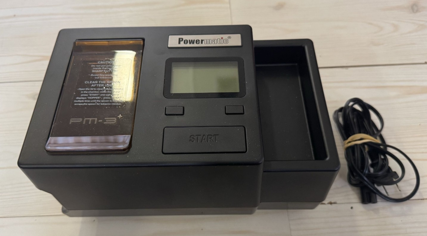 POWERMATIC III+ Automatic Electric Cigarette Injector Maker RYO Machine Working